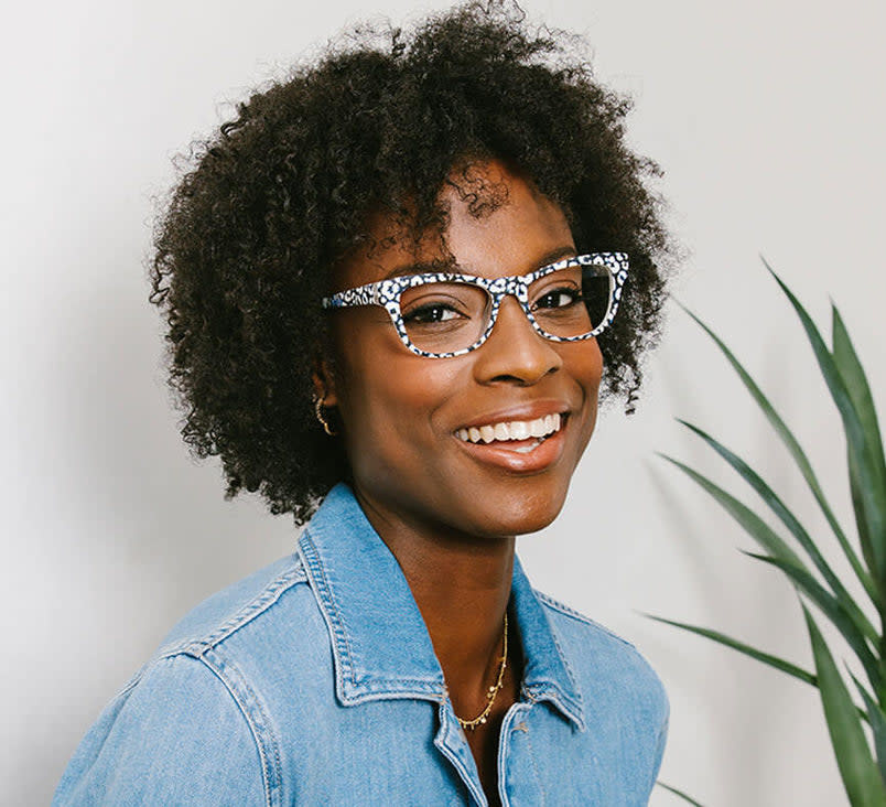 Peepers White/Leopard Orchid Island Blue Light Reading Glasses