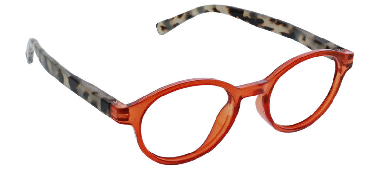 Peepers Orange/Gray Tortoise Apollo Blue Light Reading Glasses