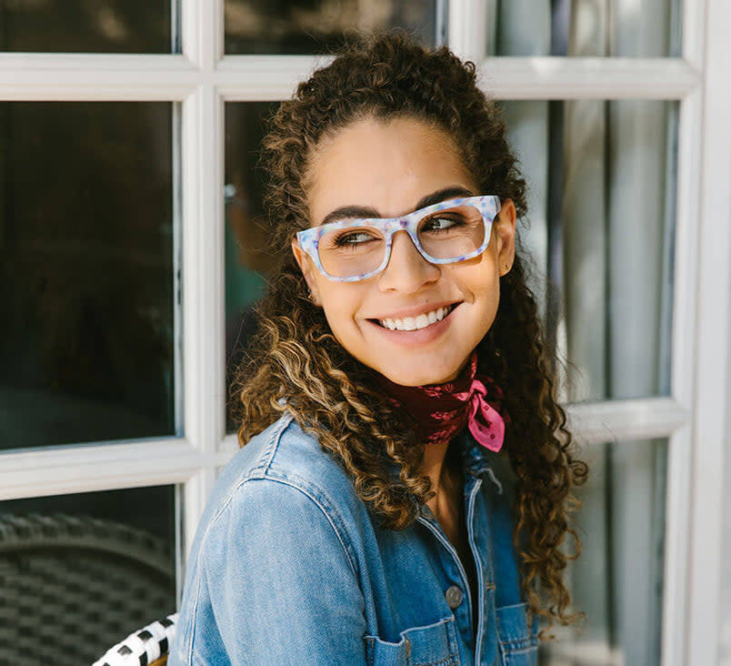 Peepers Multi Abstract Jolene Blue Light Reading Glasses