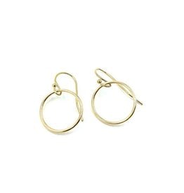 Erin Gray Circle of Love 14K Gold Hoop Earrings