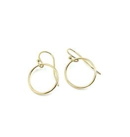 Erin Gray Circle of Love gold hoop earring