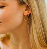 Erin Gray Circle of Love gold hoop earring