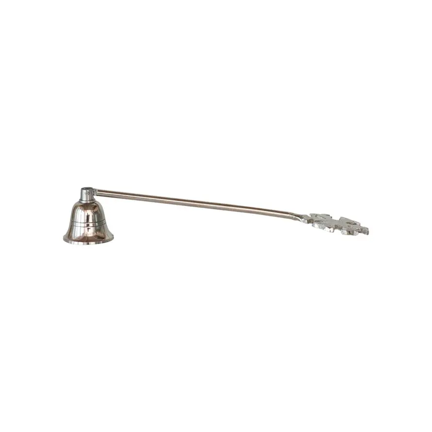 FLEURISH Nickel Finish Aluminum Snowflake Candle Snuffer
