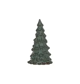 FLEURISH Small Dark Green Reactive Glaze Stoneware Tree
