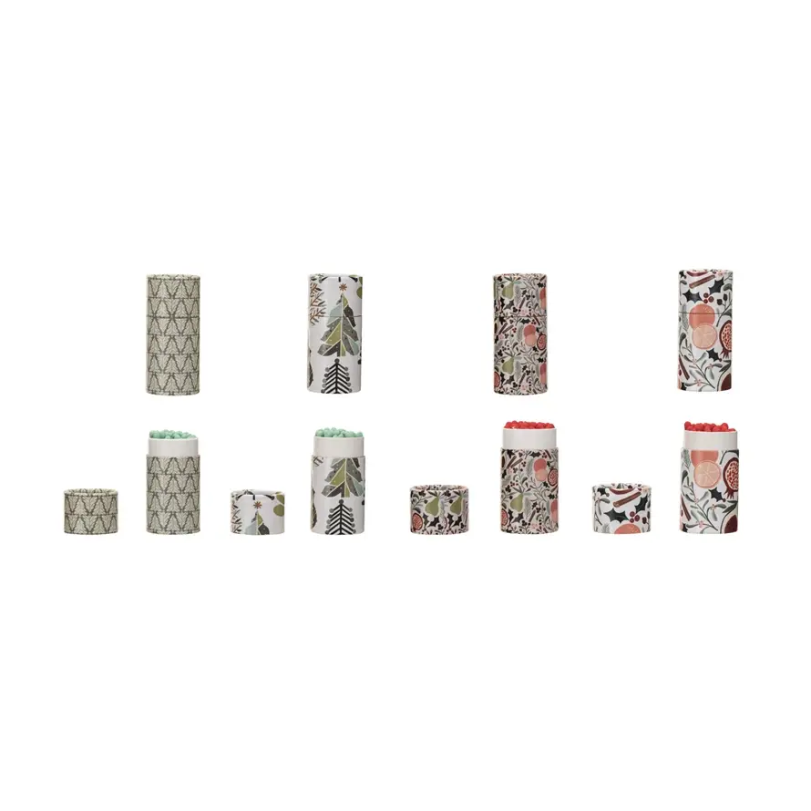 FLEURISH Matches in Seasonal Pattern Tube (choice of 4 patterns)