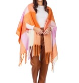 Mudpie ORANGE BRIGHT SCARF WRAP