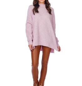 Mudpie PURPLE MONICA CREW NECK SWEATER (ONE SIZE)