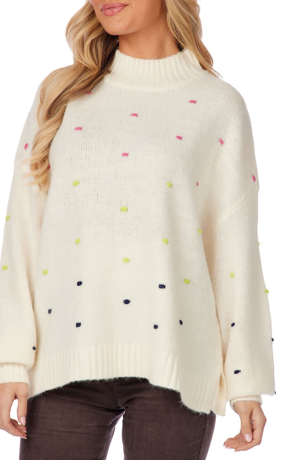 Mudpie NOVIE POM POM SWEATER
