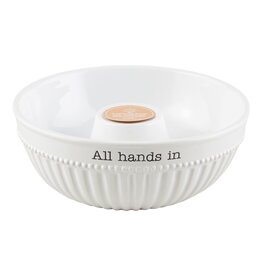 Mudpie All Hands In Accessories Serving Bowl