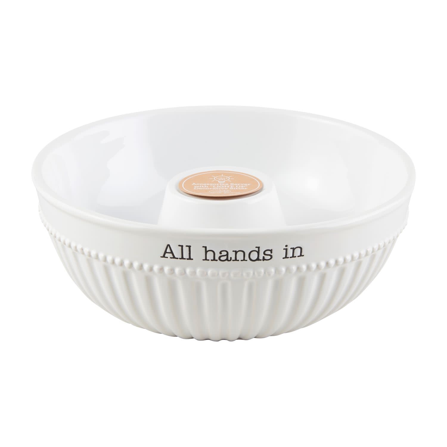 Mudpie All Hands In Accessories Serving Bowl