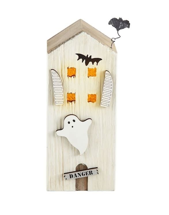 Mudpie DANGER LED WOOD HAUNTED HOUSE