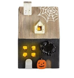 Mudpie RIP LED WOOD HAUNTED HOUSE