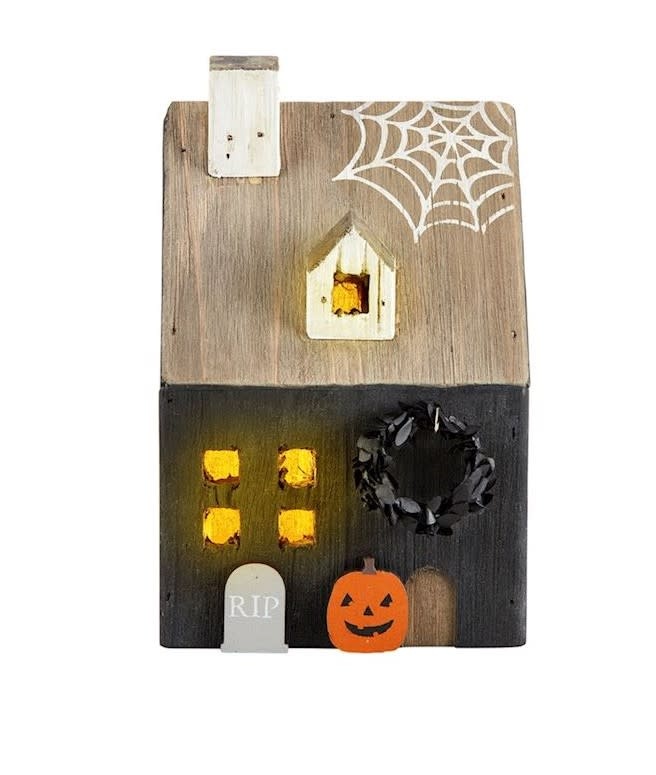 Mudpie RIP LED WOOD HAUNTED HOUSE