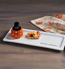 Mudpie PUMPKIN PILGRIM HAT LIGHT UP SITTER