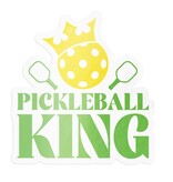 Barrel Down South Pickleball King Pickleball Sticker