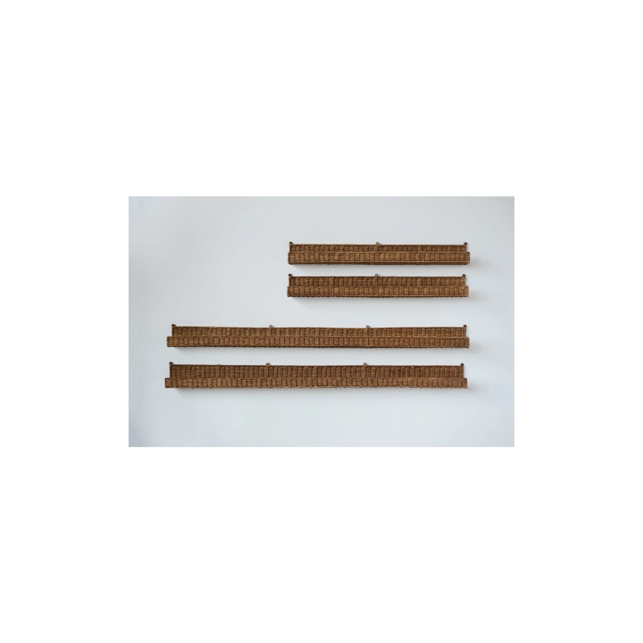 Hand Woven Rattan Wall Ledge 60"