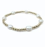 Erin Gray Baroque Patterned Pearl Bracelet in 14k Gold-Filled