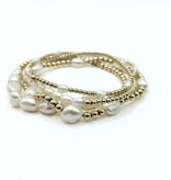 Erin Gray Baroque Row Pearl Bracelet in 14k Gold-Filled