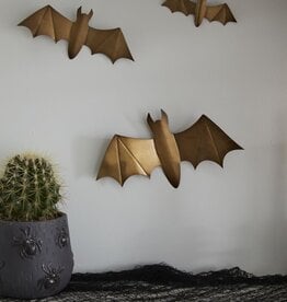 FLEURISH Antiqued Brushed Gold Bat Wall Décor (Set of 3)
