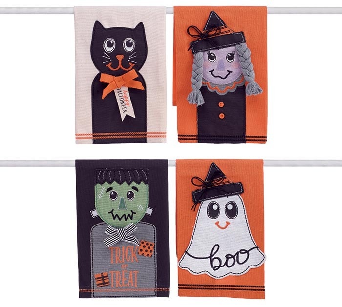 FLEURISH Halloween Character Tea Towel (various)