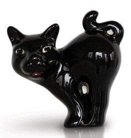 nora fleming scaredy cat mini (black cat) A419