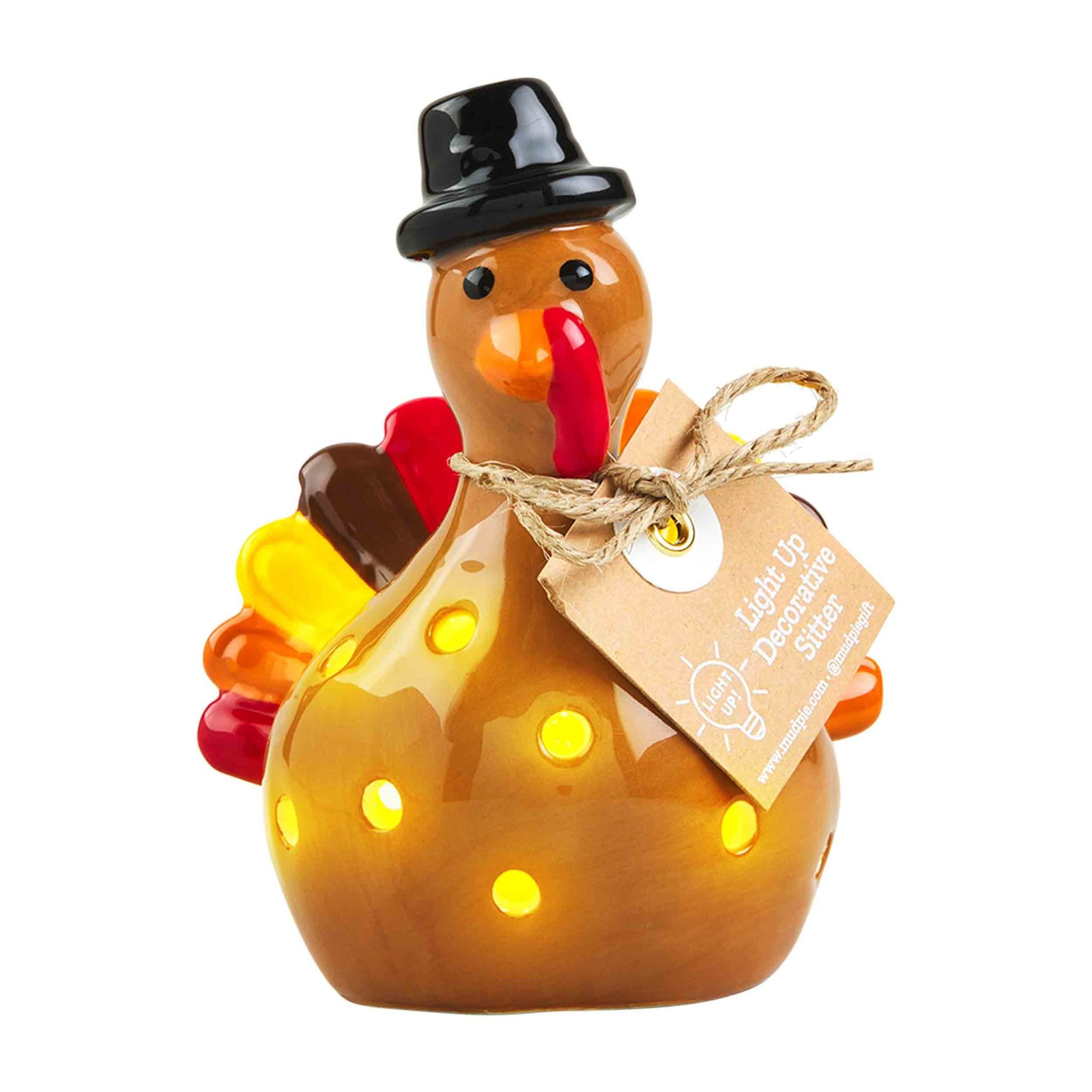 Mudpie Light-Up Turkey Sitter