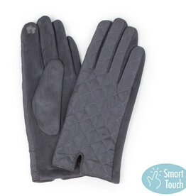 Lou & Co. Grey Quilted Gloves