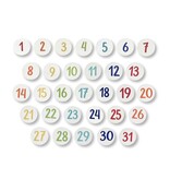 Roeda Studio Calendar Number Magnets, S/31, Scheduling Tools