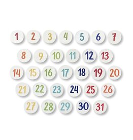 Roeda Studio Calendar Number Magnets, S/31, Scheduling Tools