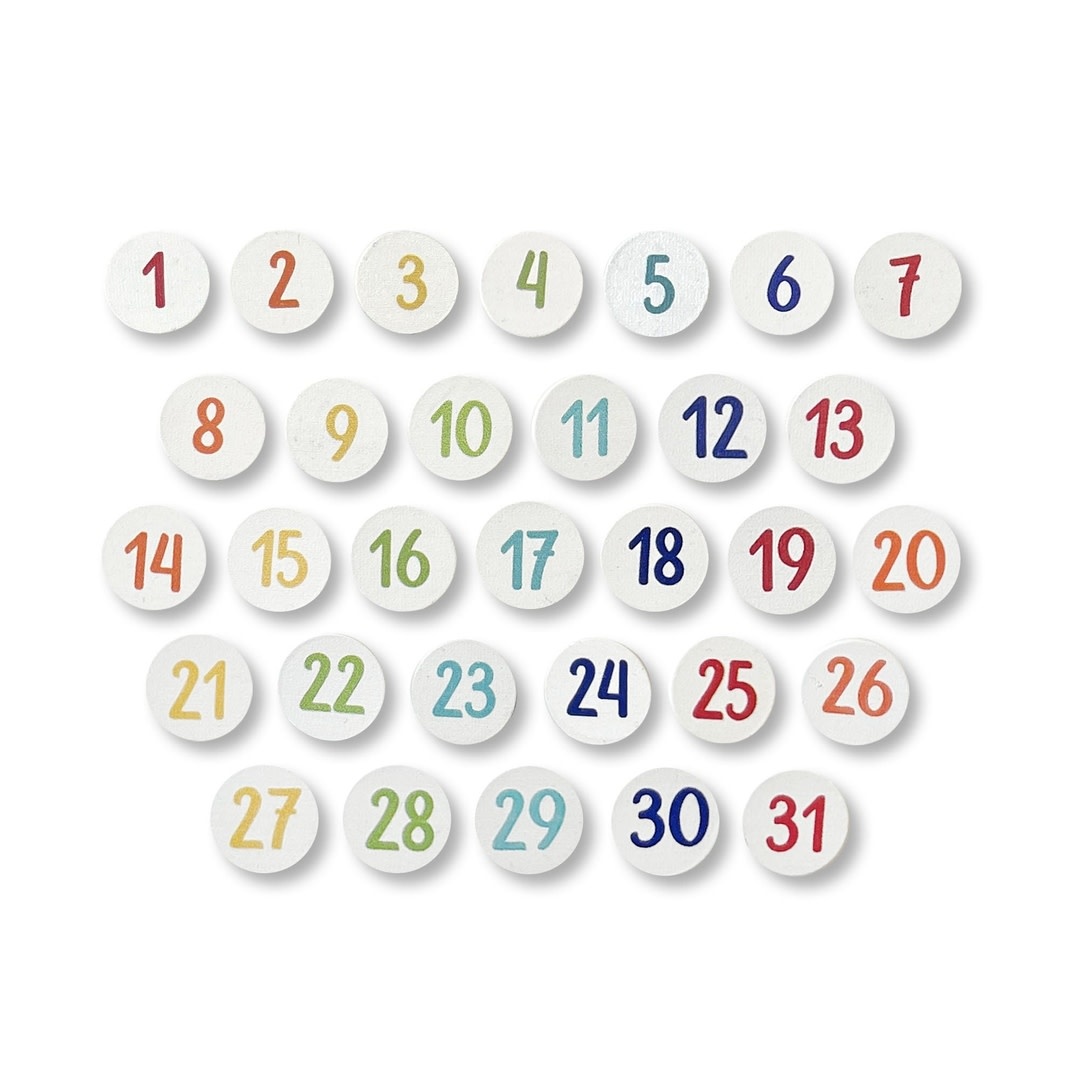 Roeda Studio Calendar Number Magnets S/31