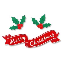 Roeda Studio Merry Christmas Banner Magnets S/3