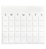Roeda Studio Dry Erase Magnetic Calendar - 15"h x 17"w