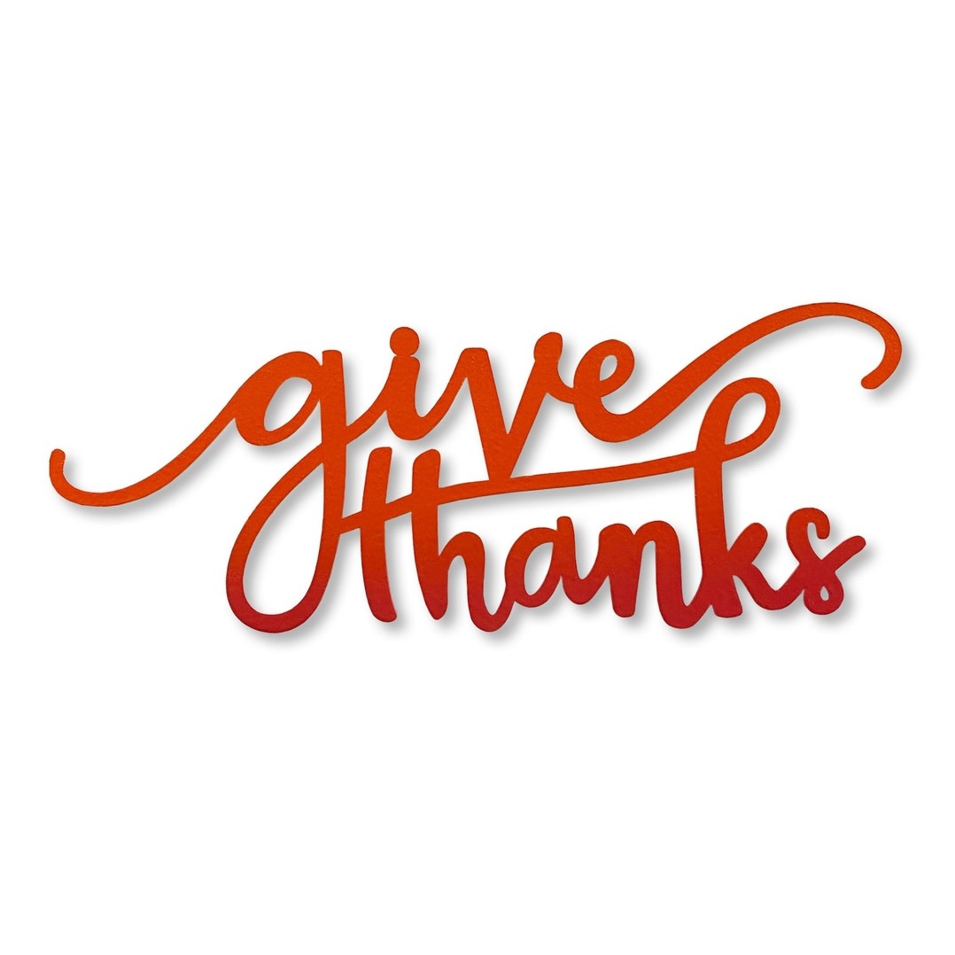 Roeda Studio Large Give Thanks Magnet Red/Orange