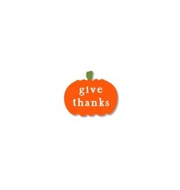 Roeda Studio "Give Thanks" Pumpkin Magnet, Open Stock, Fall Decor