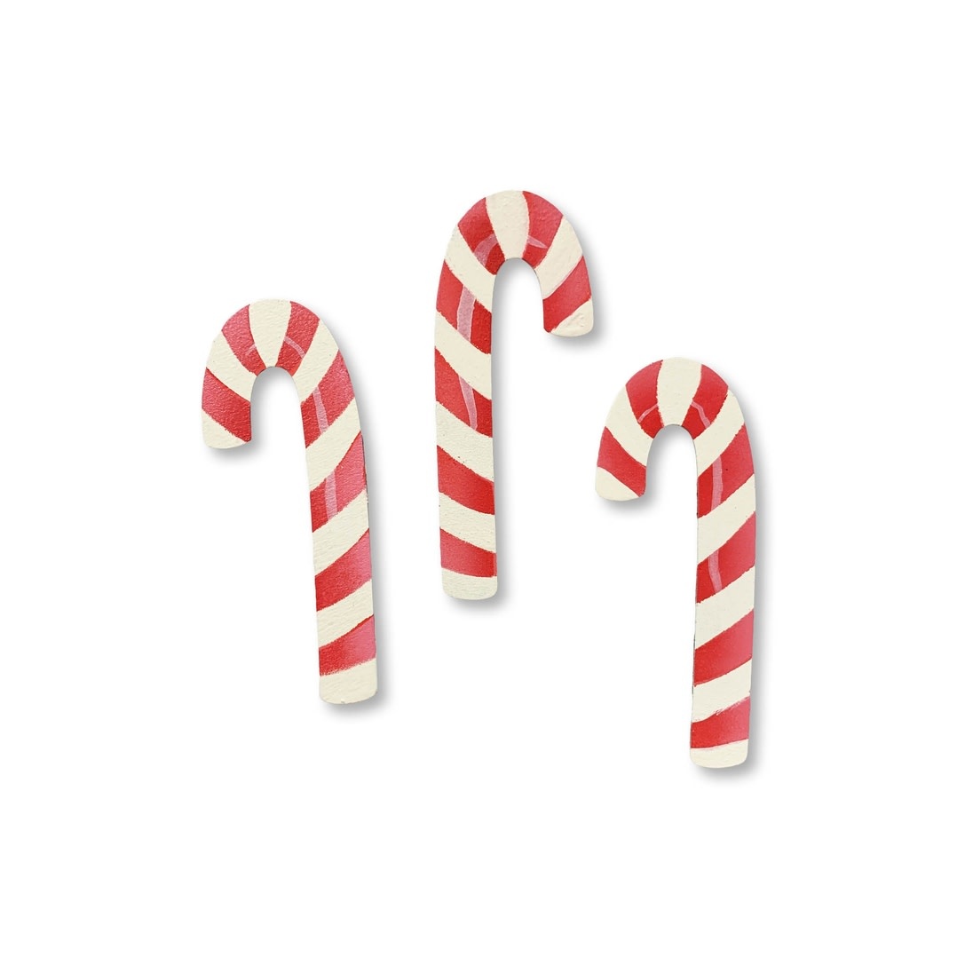 Roeda Studio Candy Cane Magnets S/3