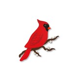 Roeda Studio Cardinal On Berry Branch Magnet