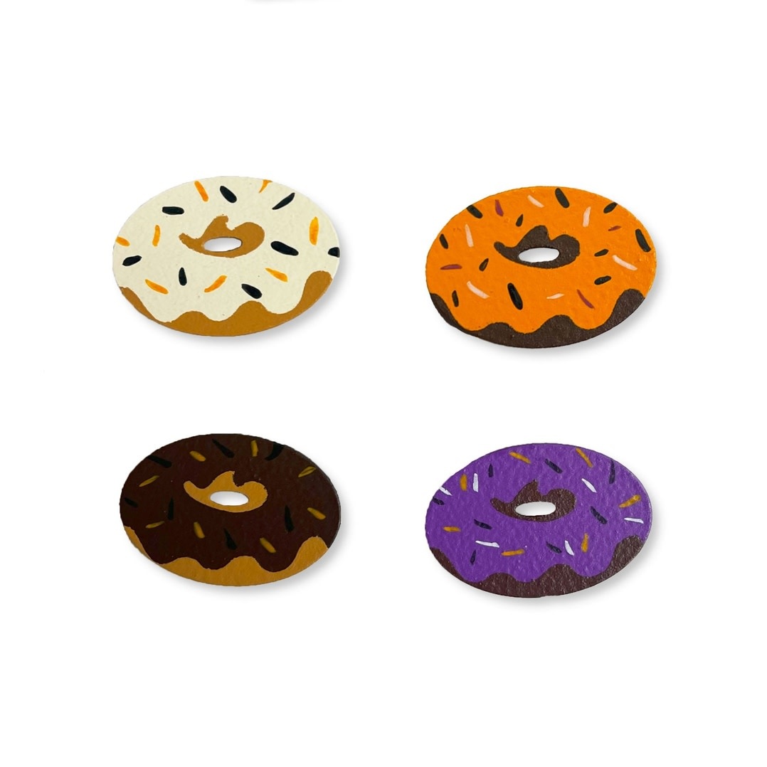 Roeda Studio Fall Donut Magnets S/4