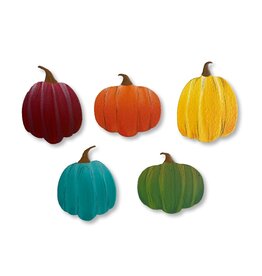Roeda Studio Fall Rainbow Pumpkin Magnets S/5