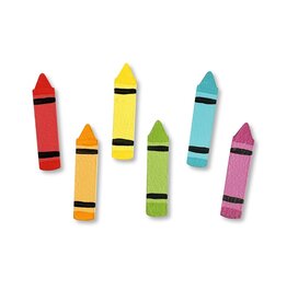 Roeda Studio Rainbow Crayon Magnets S/6