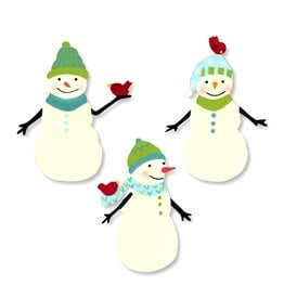 Roeda Studio Snowman w/ Bird Magnets