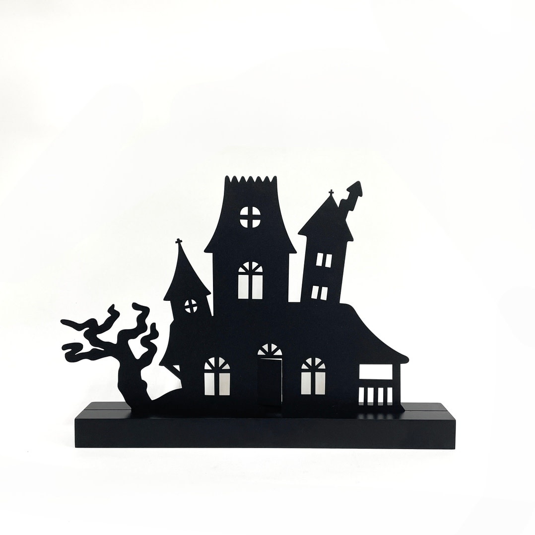 Roeda Studio Spooky House Magnetic Decor w/ Wood Base