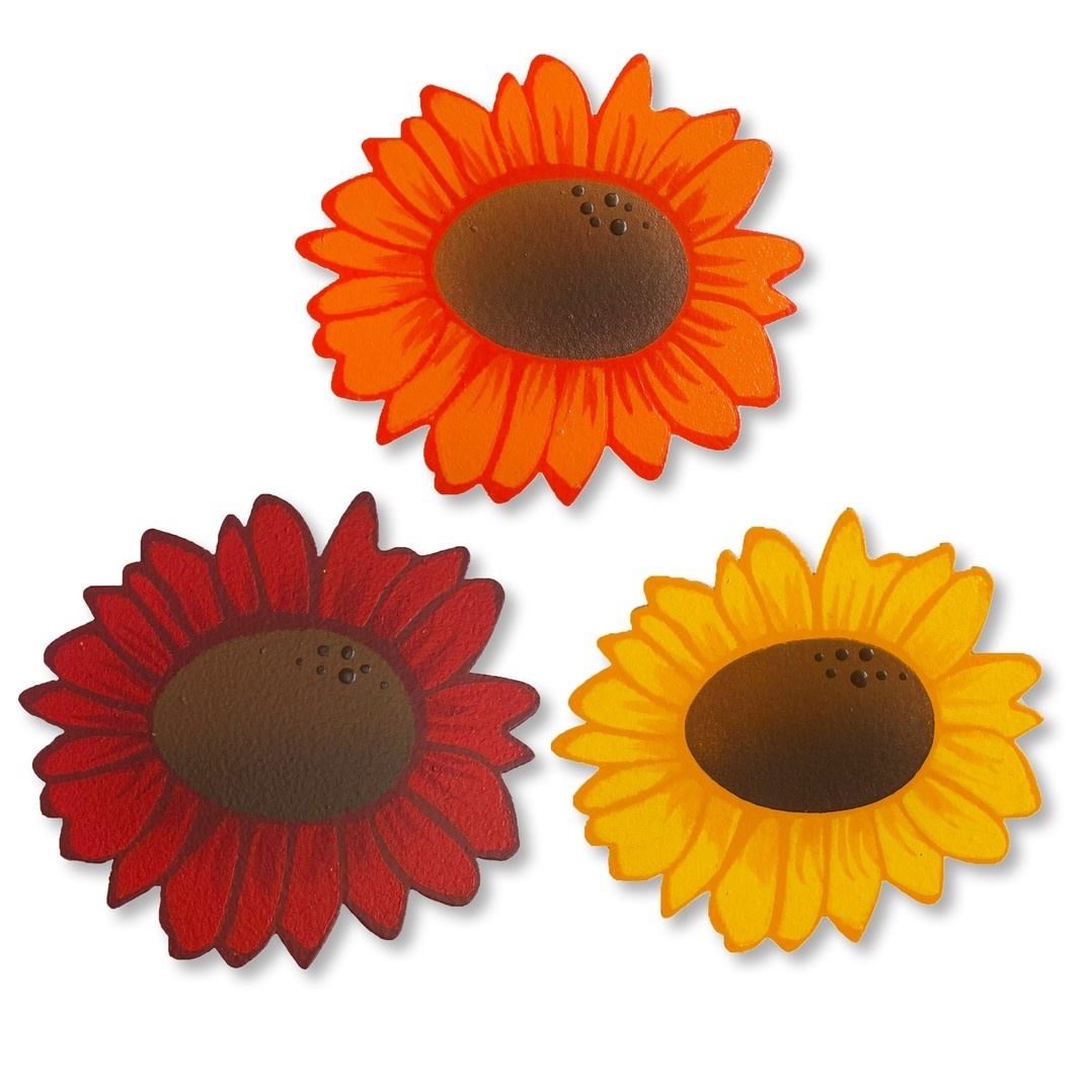 Roeda Studio Sunflower Mini Art Pop Magnets S/3