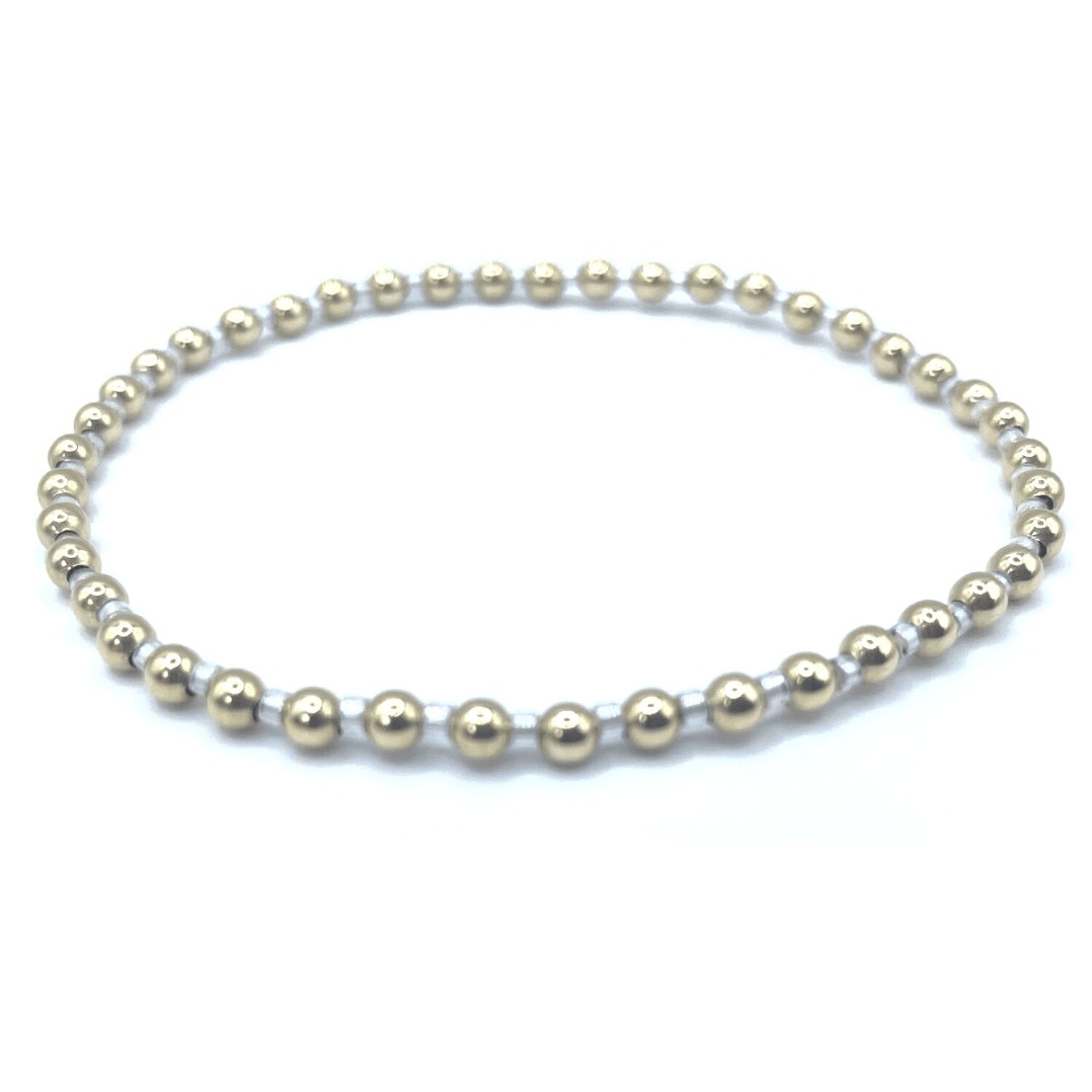 Erin Gray 3mm Color Crush Newport Silver & Gold Waterproof Bracelet 7"