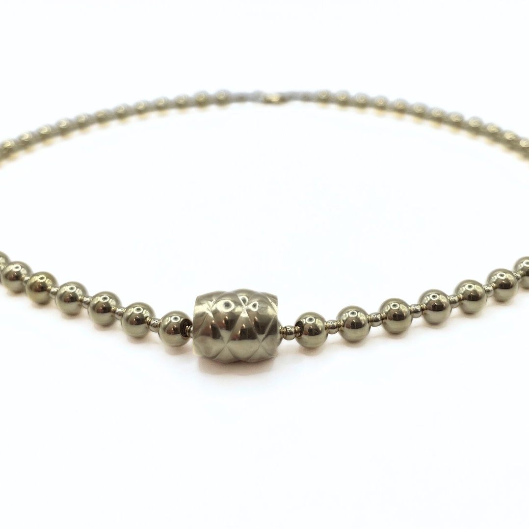 Erin Gray 4mm+2mm 14k Gold-Filled Waterproof Dimension Barrel Necklace