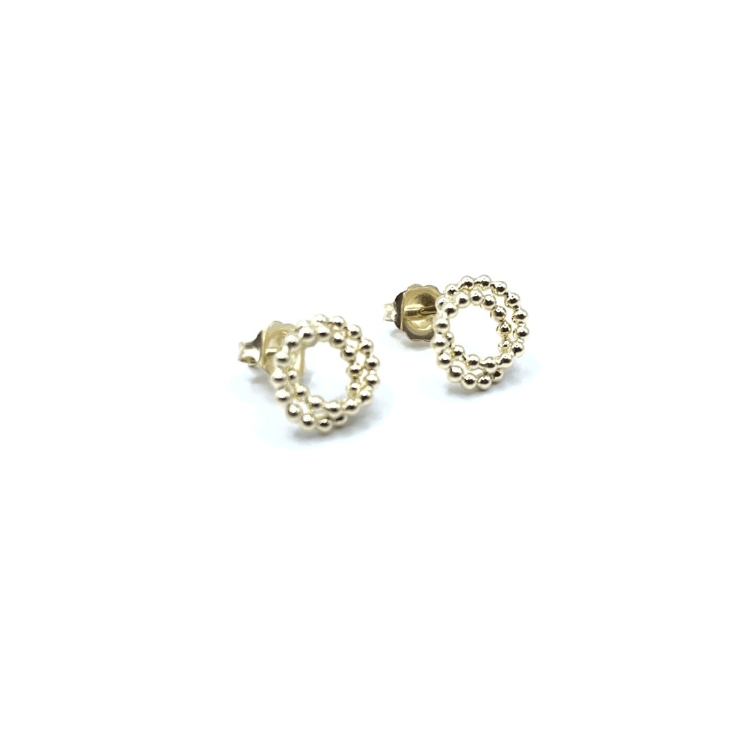 Erin Gray Circle of Friends Beaded Stud Earring - 14K Gold Filled
