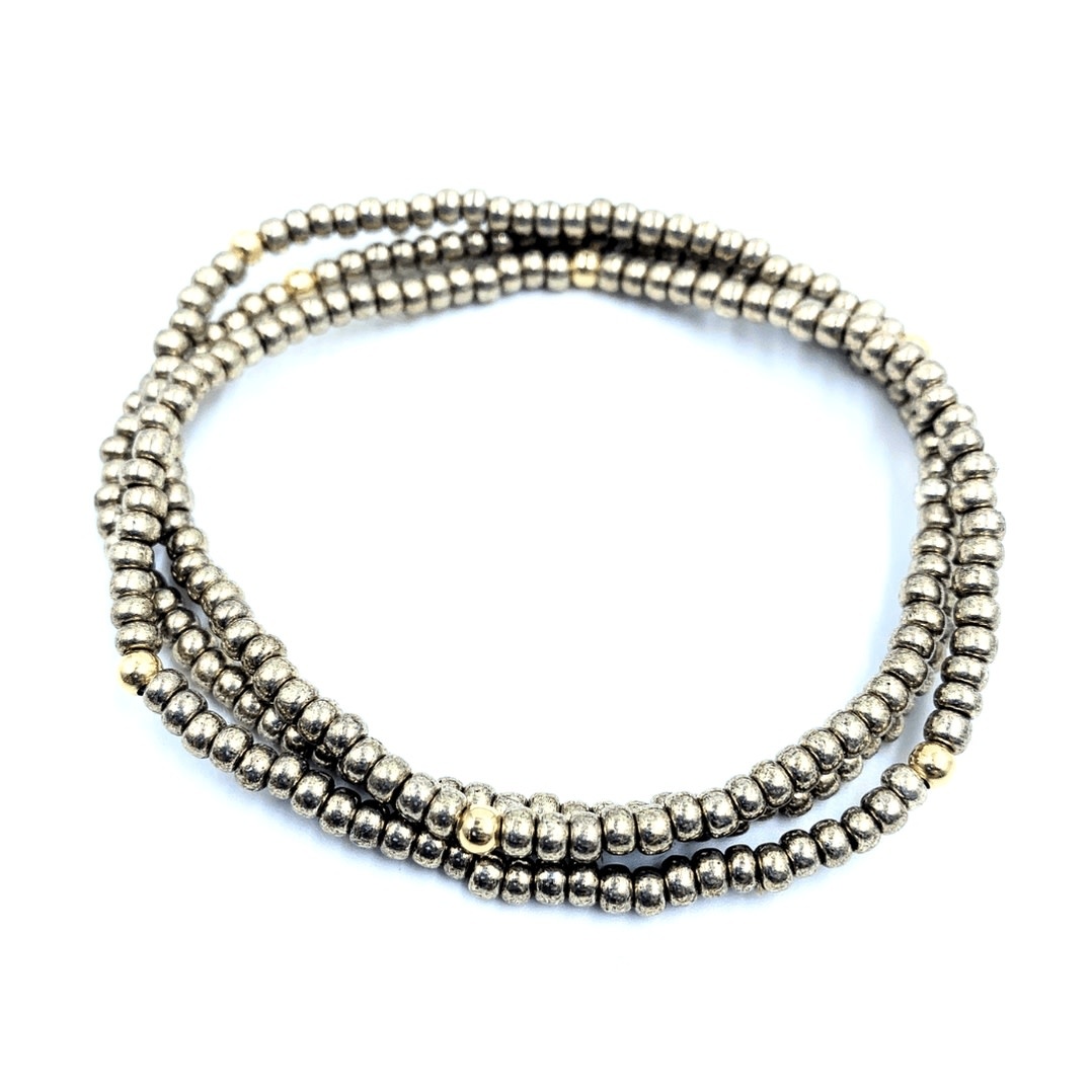 Erin Gray Og Classic Bracelet Stack in Bronze + Gold Filled