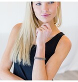 Erin Gray Og Shimmer Bracelet Stack in Metallic Gray + Gold Filled