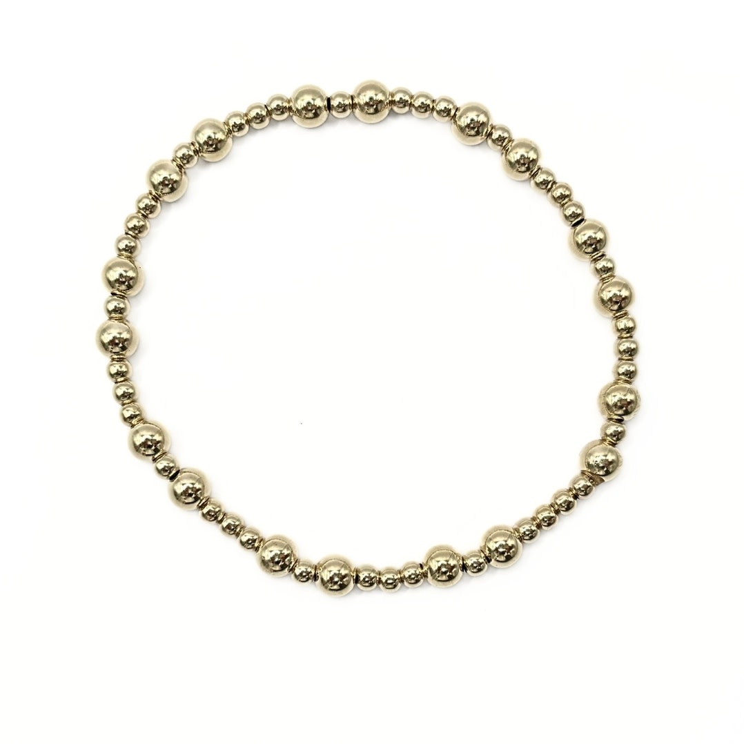 Erin Gray 3mm5 The Charleston Collection 14k Gold-Filled Beaded Bracelets 7"
