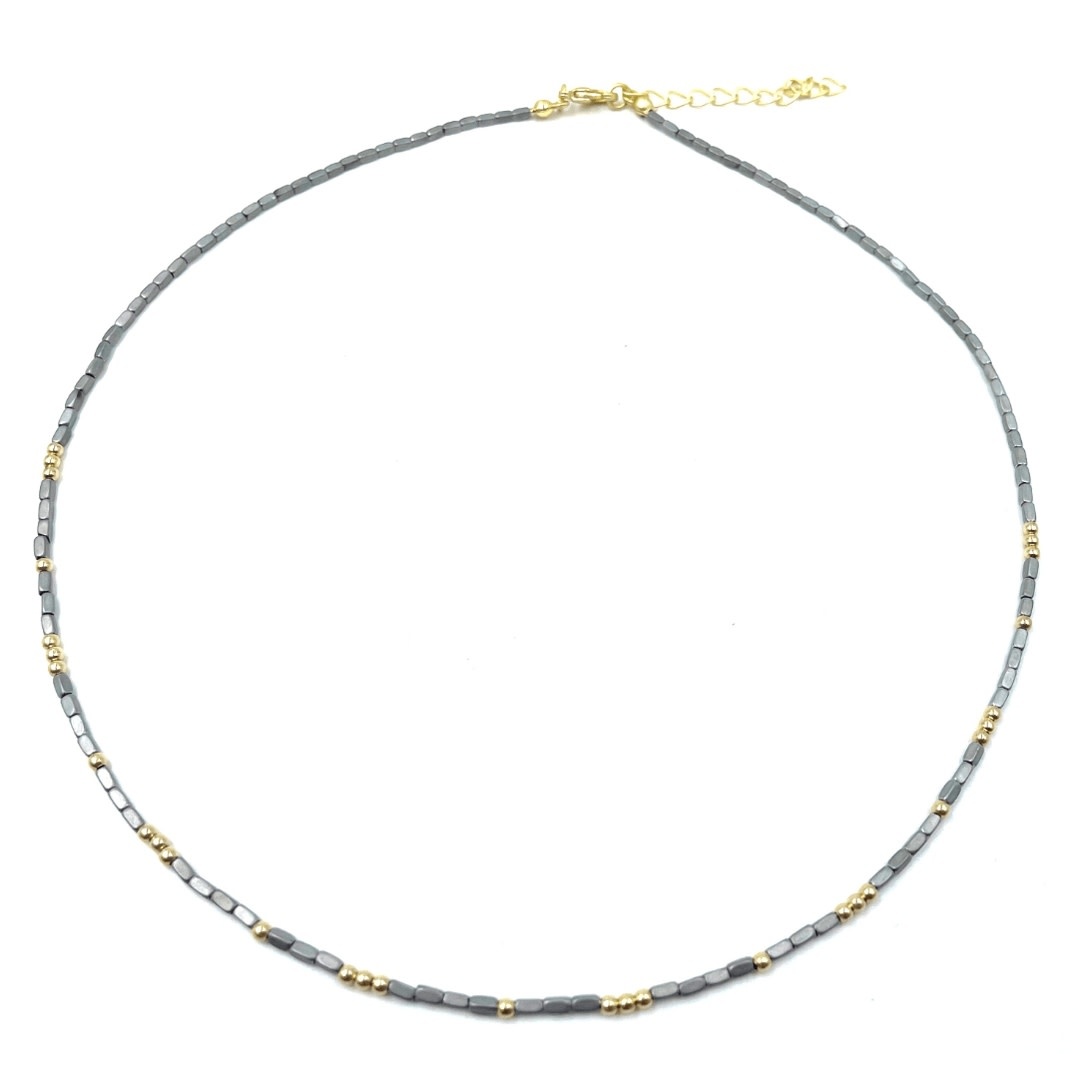 Erin Gray Dark Gray The Harbor Necklace