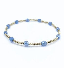 Erin Gray Blue The Key West Gold-Filled and Waterproof Bracelet Collection 6.5"